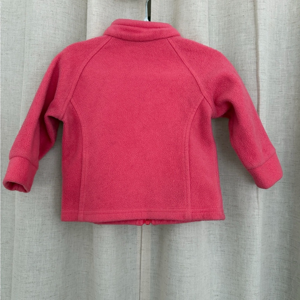 Columbia Pink Fleece Zip Jacket 6-12m - Picture 3 of 3